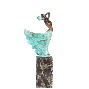 Женская фигура ручной работы бронзовой скульптуры или Леди Латунь статуя ТПЭ-740